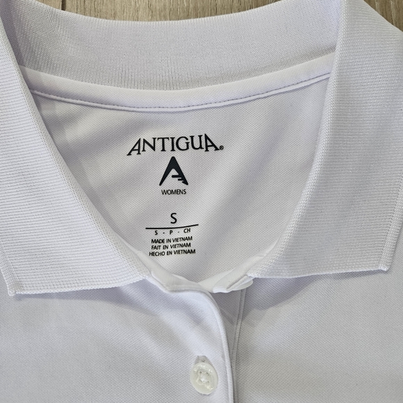 NWOT Antigua Women's Golf Shirt, Small, White - Picture 6 of 8